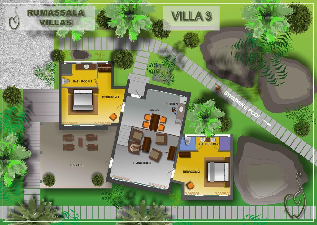 Rumassala Villas Unawatuna Ngoại thất bức ảnh
