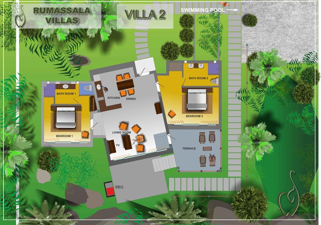 Rumassala Villas Unawatuna Ngoại thất bức ảnh